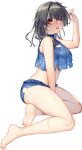  1girl akasaka_yuzu full_body jingei_(kancolle) kantai_collection official_art swimsuit transparent_background 