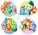  &gt;_&lt; blush bulbasaur charmander chikorita chimchar closed_eyes crossed_arms cyndaquil everyone fangs kuo mudkip no_humans open_mouth piplup pokemon pokemon_(creature) pokemon_(game) pokemon_dppt pokemon_gsc pokemon_rgby pokemon_rse squirtle torchic totodile treecko turtwig 