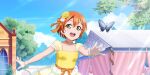  blush dress green_eyes hoshizora_rin love_live!_school_idol_festival_all_stars orange_hair short_hair 