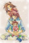  anna_irving family kratos_aurion lloyd_irving short_hair simple_background tales_of_symphonia 