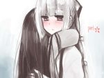  back blush fujiwara_no_mokou houraisan_kaguya hug multiple_girls peel touhou 