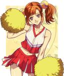  artist_request character_request cheerleader lowres midriff navel orange_hair twintails yukitada 