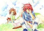  anna_irving brown_hair family kratos_aurion lloyd_irving redhead tales_of_symphonia 