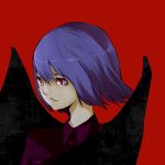  formal hirakichi no_hat no_headwear pant_suit purple_hair red remilia_scarlet short_hair solo suit touhou wings 