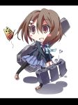  bag blush_stickers brown_eyes brown_hair butterfly chibi guitar_case gumitaroo highres hirasawa_yui instrument_case k-on! pantyhose school_uniform short_hair solo 