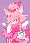  1girl animal_nose blaze_the_cat blush commentary_request forehead_jewel furry gift gloves half-closed_eyes holding holding_gift iiimirai looking_at_viewer open_mouth orange_eyes scarf solo sonic_(series) tail valentine white_gloves 