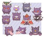  +++ 2027_(submarine2027) alternate_color closed_eyes commentary_request dreepy drifloon food gastly gen_1_pokemon gen_4_pokemon gen_8_pokemon gengar grin haunter holding ice_cream ice_cream_cone leg_up mega_gengar mega_pokemon no_humans open_mouth outline pokemon pokemon_(creature) shiny_pokemon sleeping smile sparkle standing standing_on_one_leg sweatdrop tearing_up teeth tongue tongue_out trembling zzz 
