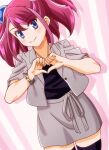  1girl alternate_costume blue_eyes bracelet hiiragi_yuzu multicolored_hair pink_hair strt two-tone_hair yuu-gi-ou yuu-gi-ou_arc-v 