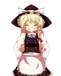  artist_request blonde_hair grin hat huleito kirisame_marisa smile solo touhou witch witch_hat 