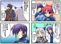  blush cat_ears cinque jail_scagiletti jail_scaglietti long_hair mahou_shoujo_lyrical_nanoha mahou_shoujo_lyrical_nanoha_strikers purple_hair red_hair redhead translated translation_request tre wendi yellow_eyes zest_grangeitz 