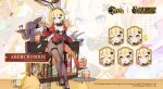  1girl ;p abercrombie_(azur_lane) abercrombie_(mischief_on_the_rocks)_(azur_lane) animal_ears artist_request azur_lane bar_stool beer_mug bird black_legwear black_leotard black_neckwear blonde_hair blue_eyes bottle bow bowtie character_name chick chili_pepper closed_eyes cocktail_glass copyright_name covered_navel cup drinking_glass expressions fake_animal_ears hair_ornament highres holding holding_cup holding_tray jacket leotard long_hair manjuu_(azur_lane) meowfficer_(azur_lane) mug official_alternate_costume official_art one_eye_closed open_mouth panda pantyhose playboy_bunny promotional_art rabbit_ears red_jacket smile solo stool strapless strapless_leotard thigh_strap tongue tongue_out tray x_hair_ornament zoom_layer 