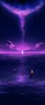  absurdres ambiguous_gender candle clouds dark fantasy highres horizon light night night_sky ocean original outdoors path reflective_water scenery silhouette sky sparkle star_(sky) starry_sky water yang_1-8 