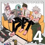  :o ahoge album_cover alternate_costume animal_ears bangs barefoot black_pants bow breast_pocket brown_eyes brown_hair brown_skirt buttons cable collared_shirt commentary_request controller copyright_name cosplay couch cover dangan_ronpa_(series) dangan_ronpa_2:_goodbye_despair diaper double-breasted ear_bow fake_animal_ears flipped_hair game_console game_controller game_cover green_jacket green_neckwear grey_hair halftone halftone_background handheld_game_console hands_up highres hinata_hajime holding holding_controller holding_phone hood hood_up jacket jacket_removed komaeda_nagito long_sleeves lying miniskirt monokuma monomi_(dangan_ronpa) monomi_(dangan_ronpa)_(cosplay) multiple_boys nanami_chiaki necktie no_shoes number on_couch orange_bow pants phone pillow pink_hair playing_games playstation_controller playstation_portable pocket print_shirt rabbit_ears shirt short_sleeves skirt smile speech_bubble tege_(tege_xxx) thigh-highs white_shirt 