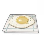  artist_request commentary english_commentary food food_focus fried_egg genshin_impact lowres muted_color napkin no_humans official_art still_life third-party_source transparent_background 