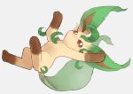  :t brown_eyes closed_mouth commentary_request full_body gen_4_pokemon highres kikuyoshi_(tracco) leafeon looking_at_viewer no_humans paws pokemon pokemon_(creature) solo toes 