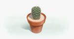  cactus commentary_request no_humans original plant pot potted_plant sand white_background yakkunn 