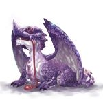  dragon horns lowres monster monster_hunter no_humans sitting solo tongue uiroktkr_(pixiv) uirou wings wyvern 