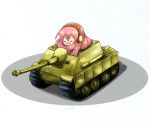  caterpillar_tracks closed_eyes jagdpanther kus megurine_luka military military_vehicle solo takoluka tank_destroyer vehicle vocaloid 