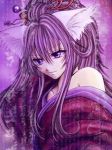 bare_shoulder kimono purple_hair tagme violet_eyes 