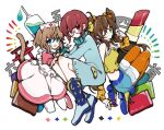  3girls corona_(knm) kannazuki_no_miko multiple_girls nekoko_(knm) oota_reiko 