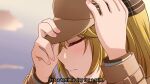  1girl absurdres blonde_hair blurry brown_headwear closed_eyes clouds deerstalker depth_of_field english_text face fullmetal_alchemist hat highres hololive hololive_english jan_azure parody profile scene_reference sky solo subtitled virtual_youtuber watson_amelia 