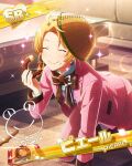  blonde_hair character_name closed_eyes idolmaster idolmaster_side-m jacket pierre_(idolmaster) short_hair smile 