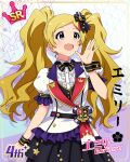  blonde_hair blush character_name dress emily_stuart idolmaster_million_live!_theater_days long_hair smile twintails violet_eyes 