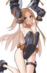  1girl abigail_williams_(fate) absurdres bangs bare_shoulders blonde_hair blue_eyes blush bow breasts fate/grand_order fate_(series) forehead highres kopaka_(karda_nui) long_hair long_sleeves looking_at_viewer orange_bow parted_bangs small_breasts smile solo thighs underwear 