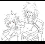 brown_eyes father_and_son kratos_aurion lloyd_irving short_hair sio_vanilla sketch tales_of_symphonia 