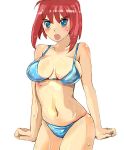  bikini blue_eyes red_hair redhead short_hair suoni_(deeperocean) swimsuit wet 