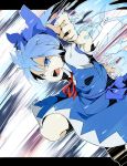  angry bad_id cirno ice la-do open_mouth solo touhou 