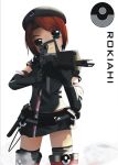  belt brown_hair g36 gloves green_eyes gun hat rifle rokiahi weapon xenoaisam 