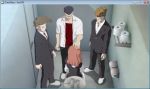  4boys ashikaga_yuuki bathroom cross_days game_cg orange_hair sawanaga_taisuke toilet trap 