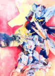  gun gundam gundam_unicorn mecha nt-d shield unicorn_gundam weapon 