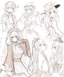  6+girls breasts chinese_clothes fujiwara_no_mokou highres ikasoba jacket_girl_(dipp) junko_(touhou) kamishirasawa_keine long_hair long_sleeves medium_breasts mizuhashi_parsee multiple_girls mystia_lorelei short_hair short_sleeves touhou white_hair 