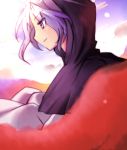  blue_eyes blue_hair hivalu_nagare hood kumoi_ichirin nagare_(pixiv) short_hair smile solo touhou 