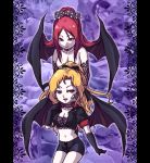  blonde_hair castlevania castlevania:_symphony_of_the_night cleavage dark_persona maria_renard redhead shorts spats succubus transformation wings 
