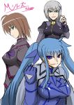  blue_eyes blue_hair breasts brown_hair fingerless_gloves gloves green_eyes grey_hair hair_ornament large_breasts mahou_shoujo_lyrical_nanoha mahou_shoujo_lyrical_nanoha_a&#039;s mahou_shoujo_lyrical_nanoha_a&#039;s_portable:_the_battle_of_aces mahou_shoujo_lyrical_nanoha_a's mahou_shoujo_lyrical_nanoha_a's_portable:_the_battle_of_aces material-d material-l material-s pzeros twintails 