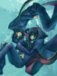  black_hair code_geass dual_persona lelouch_lamperouge male mecco red_eyes rotational_symmetry sleeping time_paradox 