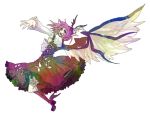  bad_id deberavo dress hat mystia_lorelei outstretched_arm outstretched_hand short_hair solo touhou wings 