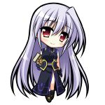  1girl blush breasts chibi endori fingerless_gloves gloves large_breasts long_hair lyrical_nanoha magical_girl mahou_shoujo_lyrical_nanoha mahou_shoujo_lyrical_nanoha_a&#039;s mahou_shoujo_lyrical_nanoha_innocent red_eyes reinforce silver_hair sleeveless solo tome_of_the_night_sky transparent_background 