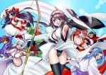  black_hair blue_eyes blue_hair boy hisame_shizumaru iroha long_hair maid majikina_mina nakoruru redhead rimururu samurai samurai_shodown samurai_spirits short_hair snk white_hair 