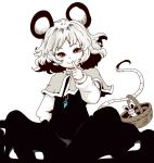  basket jewelry kakao mouse mouse_ears mouse_tail nazrin pendant solo tail touhou 