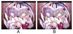  ao_usagi breasts comparison flandre_scarlet flat_chest foreshortening hands large_breasts remilia_scarlet siblings sisters touhou 