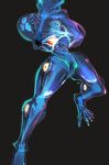  alien bioluminescence character_request dark_samus gun highres metroid power_armor science_fiction see-through teke weapon 