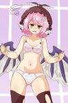  absurdres bandaid bra breasts highres mystia_lorelei panties torn_clothes torn_legwear touhou underwear 