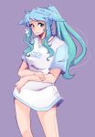  android big_shirt blue_hair cyberneticeden green_hair kiseki_natsuki kiseki_natsuki(utau) nut(utau) oversized_clothes oversized_shirt utau 