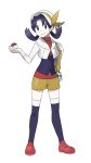  abe_(f!mixture) artist_request bag blue_eyes blue_hair cabbie_hat crystal_(pokemon) hat holding holding_poke_ball poke_ball pokegear pokemon pokemon_(game) pokemon_gsc simple_background solo thigh-highs thighhighs twintails white_background zettai_ryouiki 