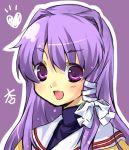  fujibayashi_kyou hair_intakes long_hair purple_eyes purple_hair ryou-tan+ school_uniform violet_eyes 