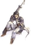  armor berserk black_hair guts male manga short_hair sword teen teenage weapon 